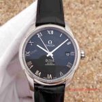 Swiss Copy Omega De Ville Hour Vision Watch 41mm SS Black leather